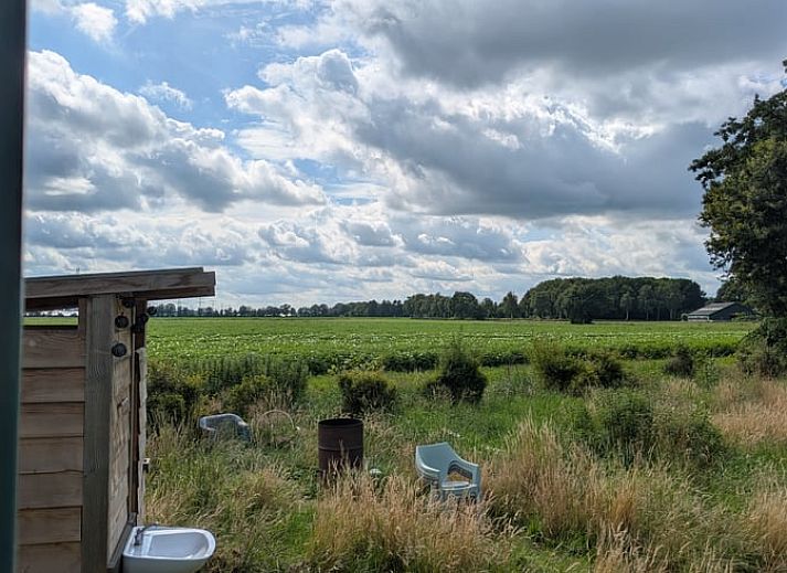 Cozy interior of Holiday home in De Krim, Vecht region with wooden interior.