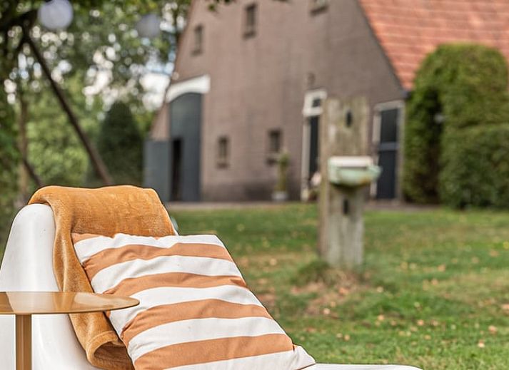 Modern interior of Holiday Home in Kloosterhaar, Vechtstreek, Overijssel with stylish furnishings and wooden accents.