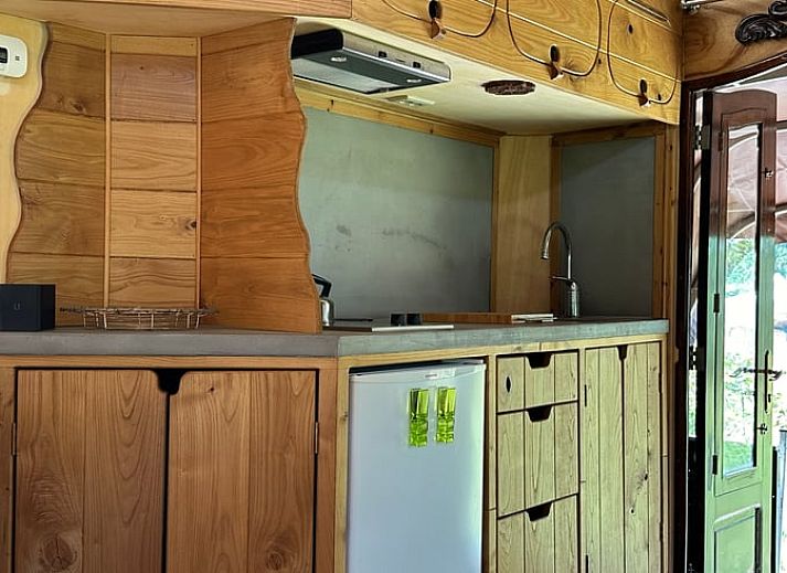 Uitzicht vanuit Huisje in Punthorst, vakantieaccommodatie in Vechtstreek, Overijssel met jacuzzi.