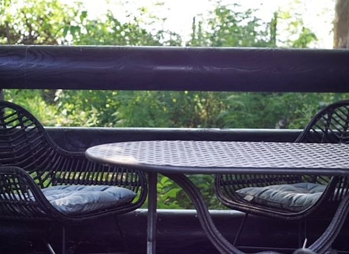 Cozy kitchen in Holiday cottage in Dedemsvaart, complete with wooden interior, in the Vecht region, Overijssel.