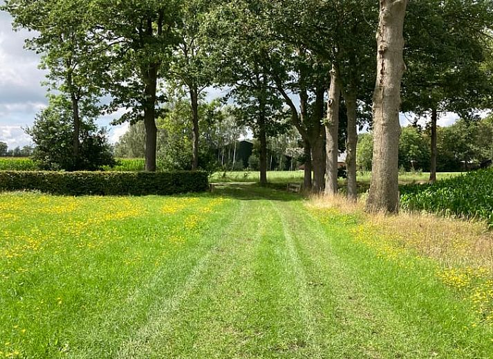 Gezellige woonkamer in Vakantiehuisje in Vinkenbuurt, Vechtstreek, Overijssel.