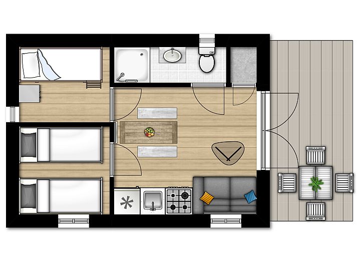 Verblijf 5501148 - Vakantiewoning Noordwest Overijssel - Tiny House 2