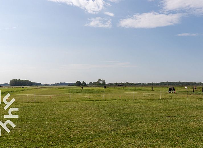 Moderne Kueche im Ferienhaus OV591 in Wanneperveen, Overijssel, mit stilvollen Geraeten.