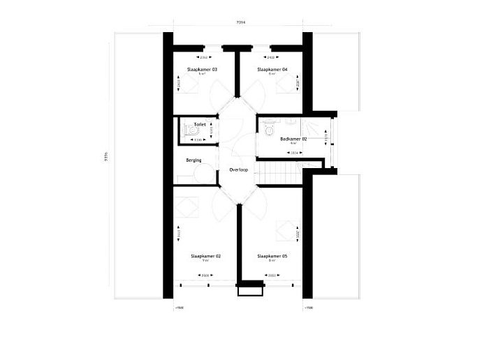 Modern kitchen and dining area in Chalet in Kampen, perfect for dining together in the heart of Overijssel.