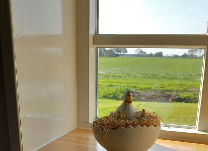 Gemuetliches Wohnzimmer des Ferienhauses in Scheerwolde, Overijssel, mit moderner Einrichtung und Komfort.