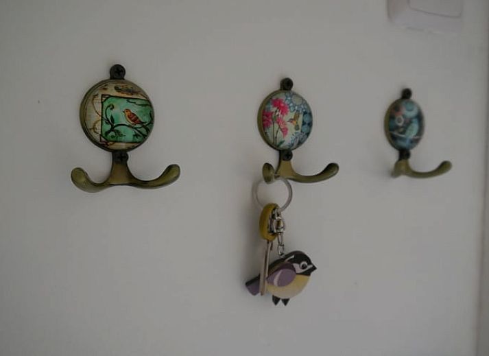 Cozy living room of cottage in IJhorst overlooking nature in Northwest Overijssel, Overijssel.