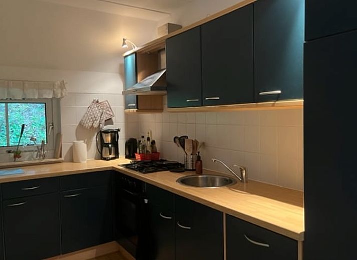 Detail des Reetdachs eines Ferienhauses in IJhorst, das den authentischen Charme der nordwestlichen Provinz Overijssel widerspiegelt.