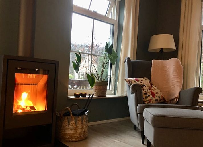 Luchtfoto van Vakantiehuisje in IJhorst, omringd door groen in Noordwest Overijssel, Overijssel.