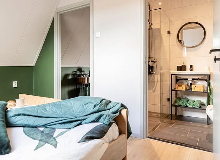 Plattegrond van Vakantiehuisje in Wetering, Noordwest Overijssel. Praktische indeling voor een comfortabel verblijf.