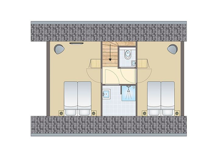 4-Personen-Haus 4CE3 in Blokzijl, moderner Bungalow mit Glasfassade und Terrasse in Overijssel.