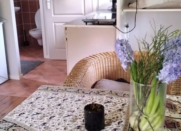 Snow covers the Cottage in Eesveen, idyllic winter setting in northwestern Overijssel, Overijssel.