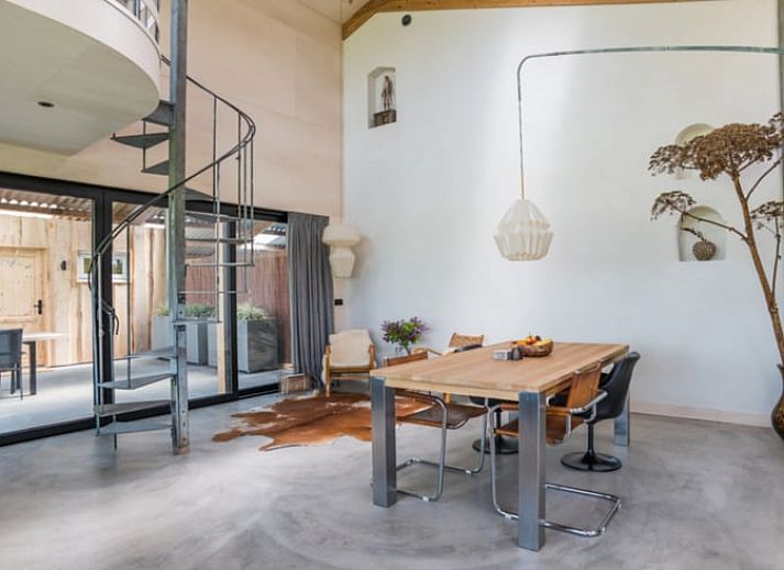 Vacation home in Zalk at dusk, located in the quiet northwestern province of Overijssel, Overijssel.