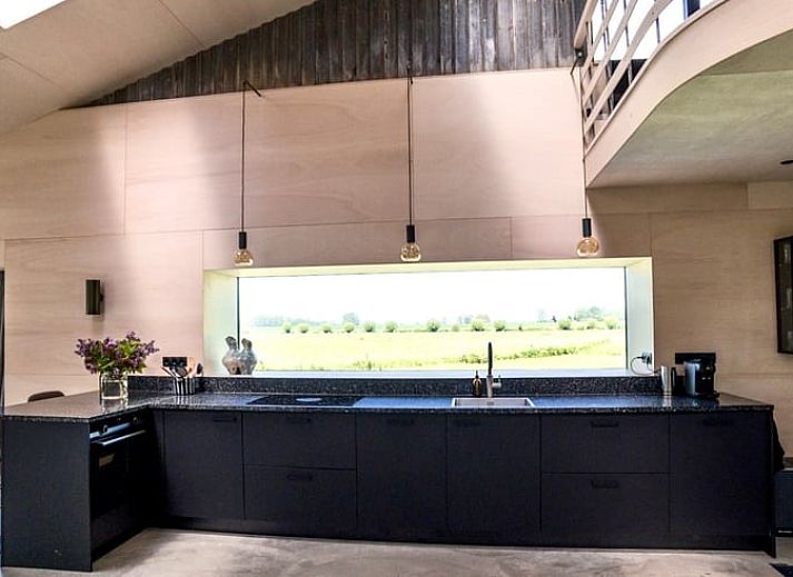 Vacation home in Zalk at dusk, located in the quiet northwestern province of Overijssel, Overijssel.