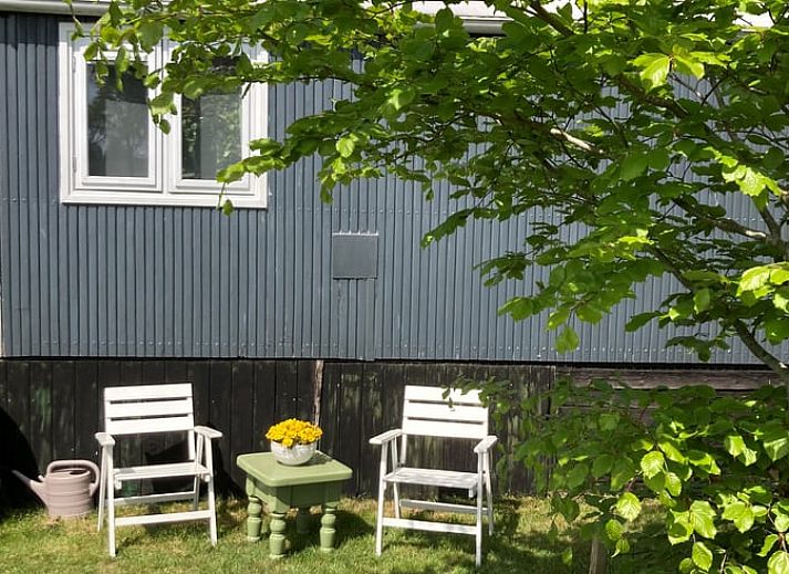 Innenraum eines Ferienhauses in Basse, Overijssel, mit Blumen und stimmungsvoller Dekoration.