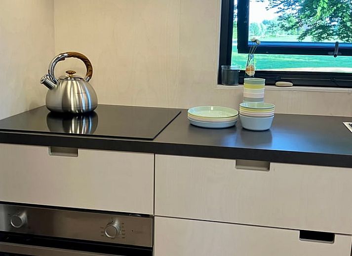 Gemuetliche Terrasse im Ferienhaus in Breukelen, Utrecht, ideal zum Entspannen in der Natur.