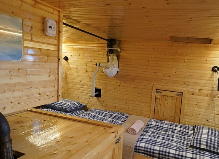 Cozy kitchen in the Cottage in Vinkeveen, vacation home in Utrecht north, Utrecht with wooden interior.