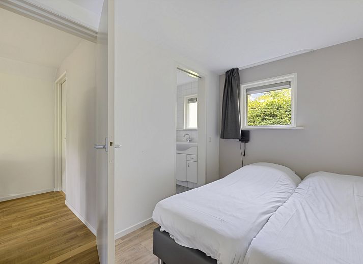 Gemuetliche Veranda im Bungalow Anderstein, Doorn, Utrechtse Heuvelrug, ideal fuer Mahlzeiten im Freien.