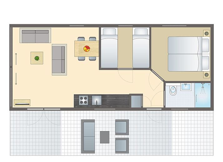 Unterkunft 5707122 - Bungalow Utrechtse Heuvelrug - 4-persoons Eco Cottage | 4B2