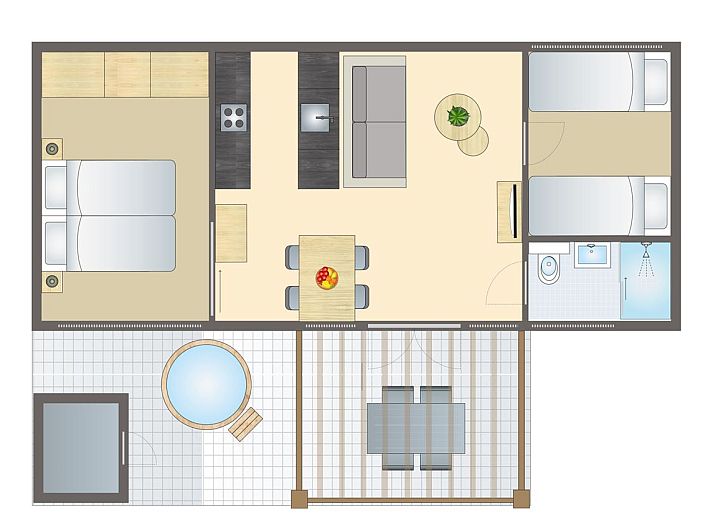 Verblijf 5707132 - Bungalow Utrechtse Heuvelrug - 4-persoons Lodge Hottub | 4BE3