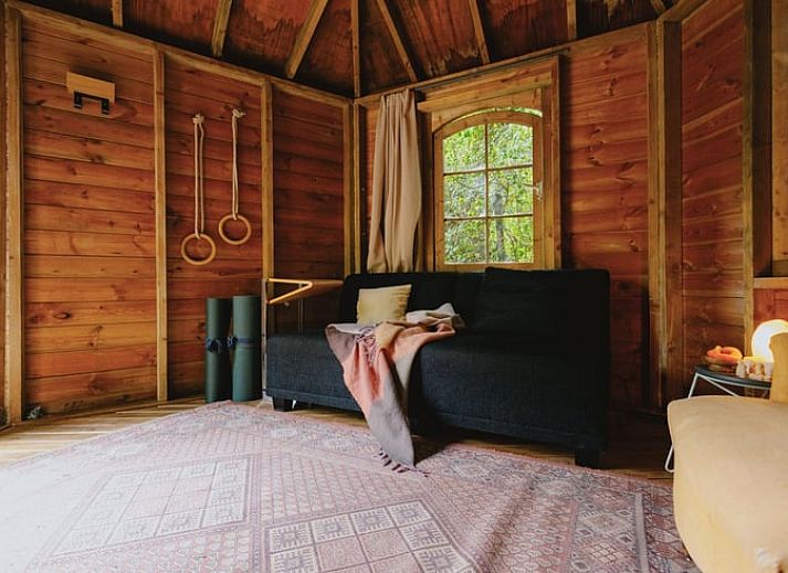 Stijlvolle binnenruimte van Huisje in Maarn, vakantiehuis in Utrechtse Heuvelrug.