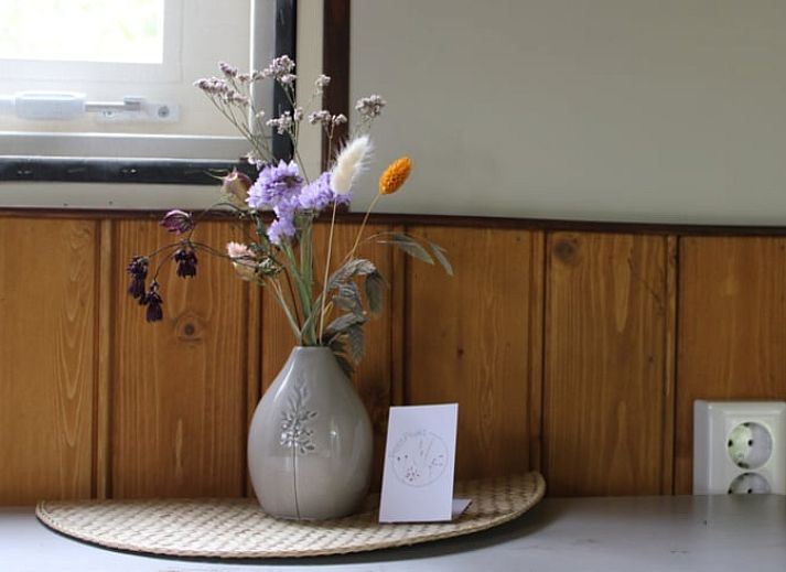 Ferienhaus in Bunschoten-Spakenburg, Utrecht, umgeben von ueppiger Natur und Gruen, ideal fuer einen erholsamen Aufenthalt.