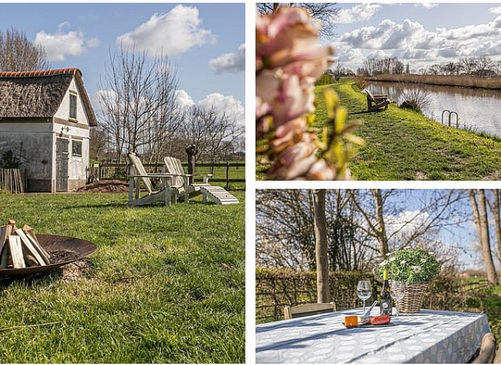 Vakantiehuisje in Hekendorp, Utrecht met prachtig uitzicht op het water en groene omgeving, ideaal voor een ontspannen verblijf.