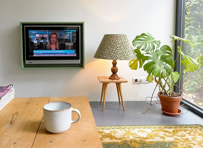 Natuurlijke omgeving van Vakantiehuisje in Bilthoven, Utrecht, met houten exterieur.