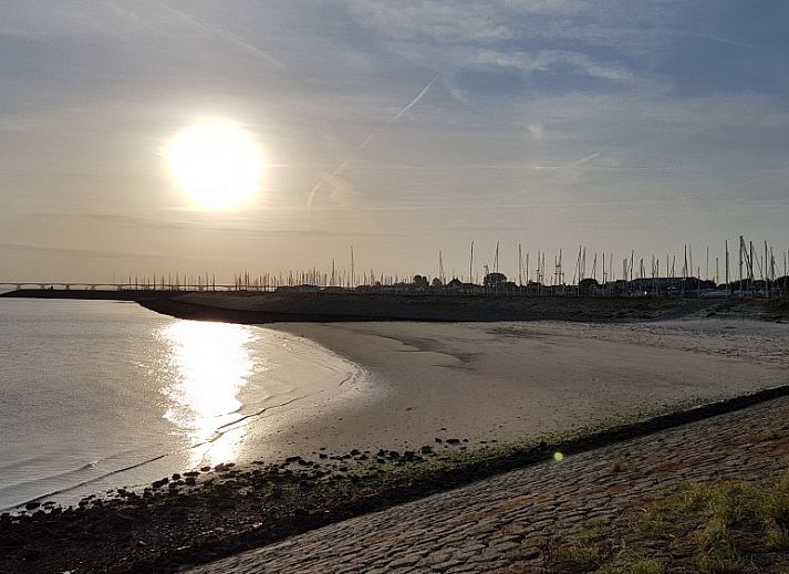 Eetruimte in Inn d'n Eenhoorn, Colijnsplaat, Noord-Beveland, met houten tafels en rustieke sfeer voor een gezellige maaltijd.