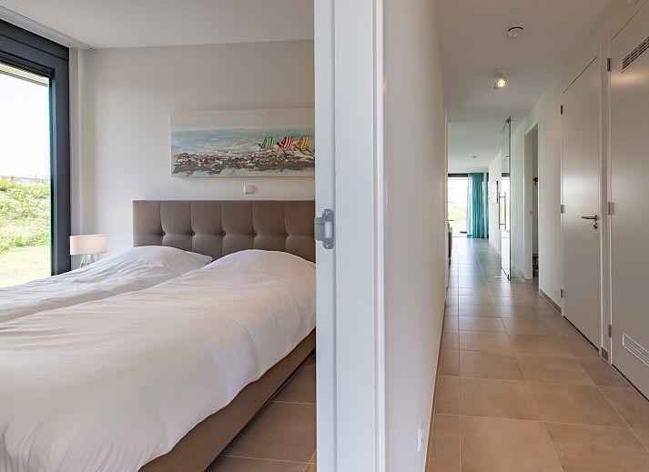 Moderne Sitzecke in Waterline 25 | De Groote Duynen, Ferienhaus in Kamperland, Noord-Beveland, mit bequemen Sofas.