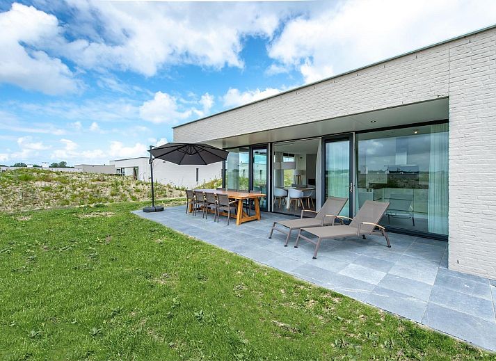 Modernes Wohnzimmer im Ferienhaus Duinvallei 25 | De Groote Duynen, Kamperland, Noord-Beveland, Zeeland.