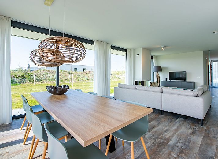 Essecke mit Aussicht in Duinvallei 35, Kamperland, Ferienhaus in Zeeland