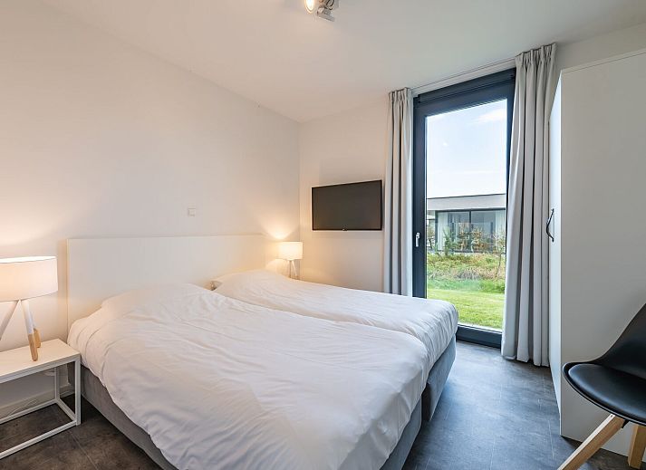 Offener Wohnbereich in Zandbank 03 | De Groote Duynen, Bungalow in Kamperland, mit Sitzecke und Essbereich.