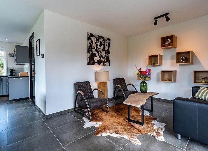 Ueberdachte Terrasse bei VZ1164 Grosse freistehende Villa in Kamperland, ideal fuer Mahlzeiten im Freien.