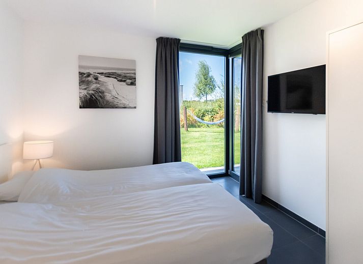 Ruime eet- en woonkamer in Waterlijn 05 vakantiehuis, Kamperland, Noord-Beveland.