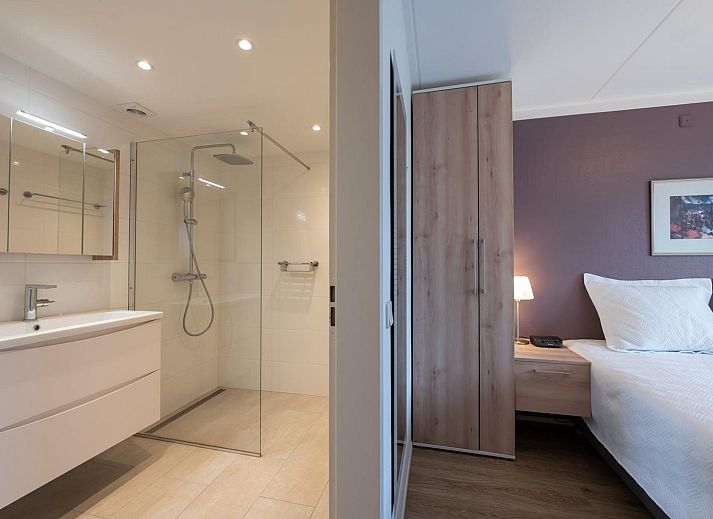 Spacious terrace of Ostrea 34, Roompot Beach Resort, Kamperland with beautiful views of nature.