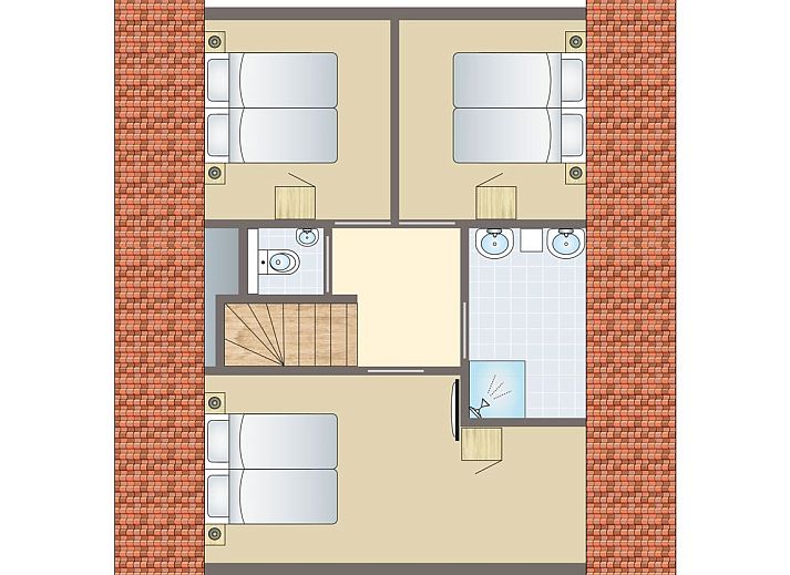 Unterkunft 6004108 - Bungalow Schouwen-Duiveland - Resort Haamstede | 8-persoons bungalow | 8E