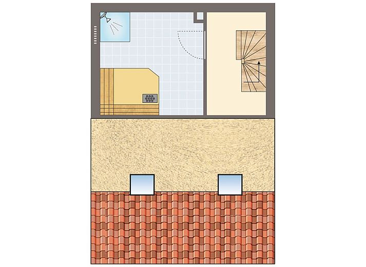 Gemuetliches Wohnzimmer in der Residence 't Hof van Haamstede, einem 4-Personen-Bauernhaus in Burgh-Haamstede, Zeeland.