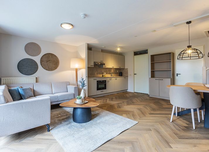 Moderne Kueche in Residence 't Hof van Haamstede, 4-Personen-Bauernhaus in Schouwen-Duiveland, Zeeland.