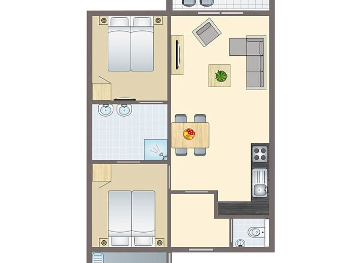 Unterkunft 6004154 - Bungalow Schouwen-Duiveland - Resort Haamstede | 4-persoons bungalow | 4B3