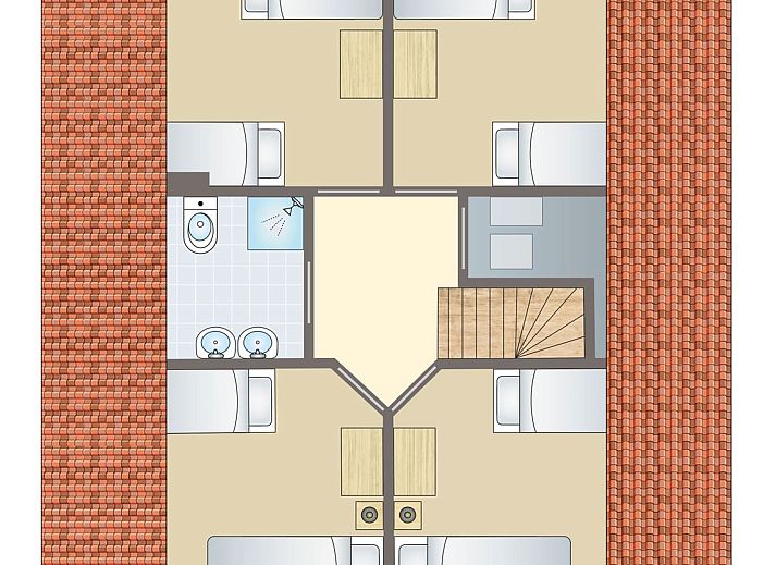 Guest house 600461 - Bungalow Schouwen-Duiveland - Duinpark 't Hof van Haamstede | 8-persoons bungalow | 8E2