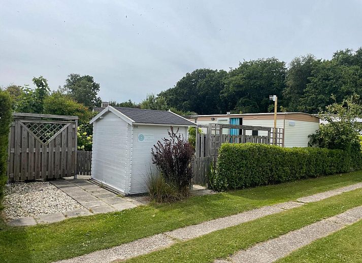 Comfortable interior of VZ996 Mobile home in Burgh Haamstede, Burgh-Haamstede, Schouwen-Duiveland, Zeeland.