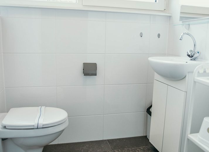 Sitzecke im Familienhaus Duinrand, Burgh-Haamstede, mit bequemen Stuehlen und einem Fernseher.