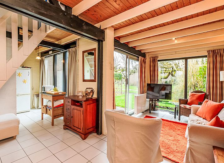 Vooraanzicht van Vakantiehuis Buitenplaats Schouwen nr 86 in Burgh-Haamstede, Schouwen-Duiveland.