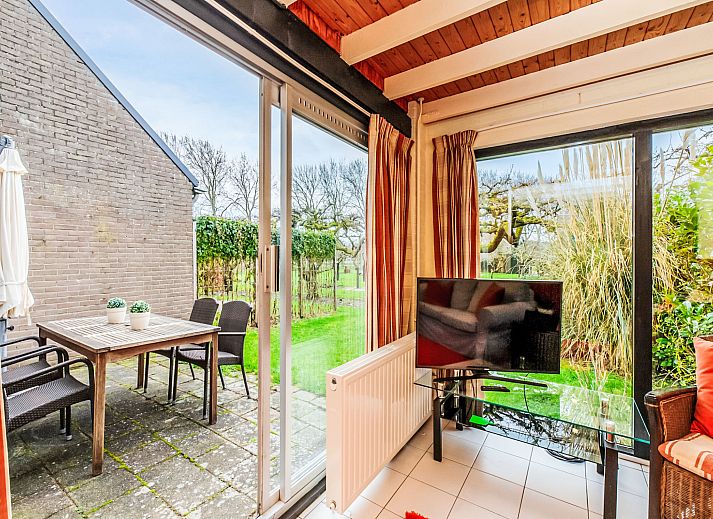 Vooraanzicht van Vakantiehuis Buitenplaats Schouwen nr 86 in Burgh-Haamstede, Schouwen-Duiveland.