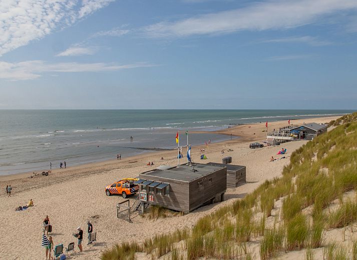 Gezellige woonkamer van Vakantiehuis Buitenplaats Schouwen nr 86 in Burgh-Haamstede, Zeeland.