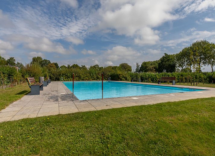 Gezellige woonkamer van Vakantiehuis Buitenplaats Schouwen nr 86 in Burgh-Haamstede, Zeeland.