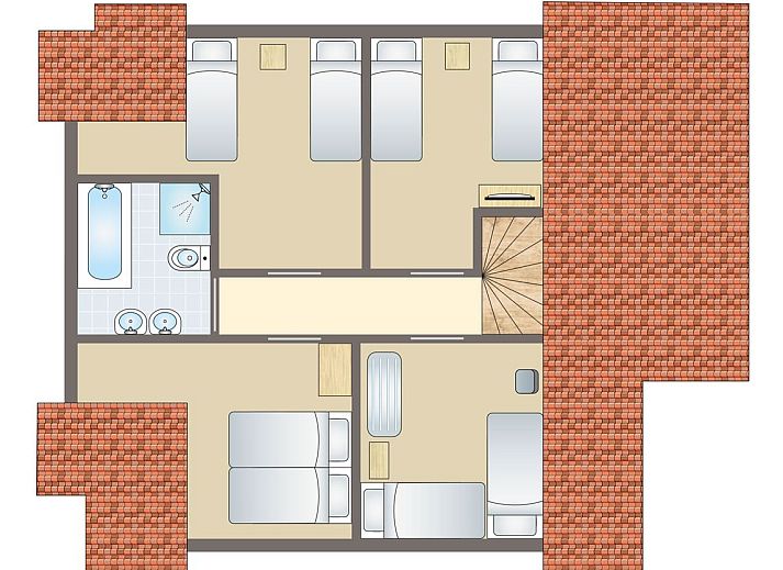 Unterkunft 600482 - Bungalow Schouwen-Duiveland - Duinpark 't Hof van Haamstede | 8-persoons bungalow | 8EL2