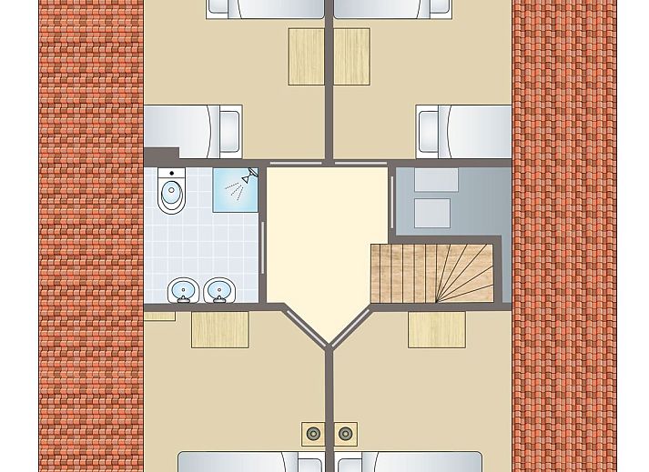 Guest house 600484 - Bungalow Schouwen-Duiveland - Duinpark 't Hof van Haamstede | 8-persoons bungalow | 8E1