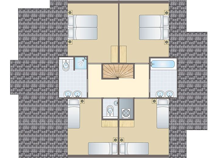 Unterkunft 600489 - Bungalow Schouwen-Duiveland - Resort Haamstede | 12-persoons bungalow | 12G