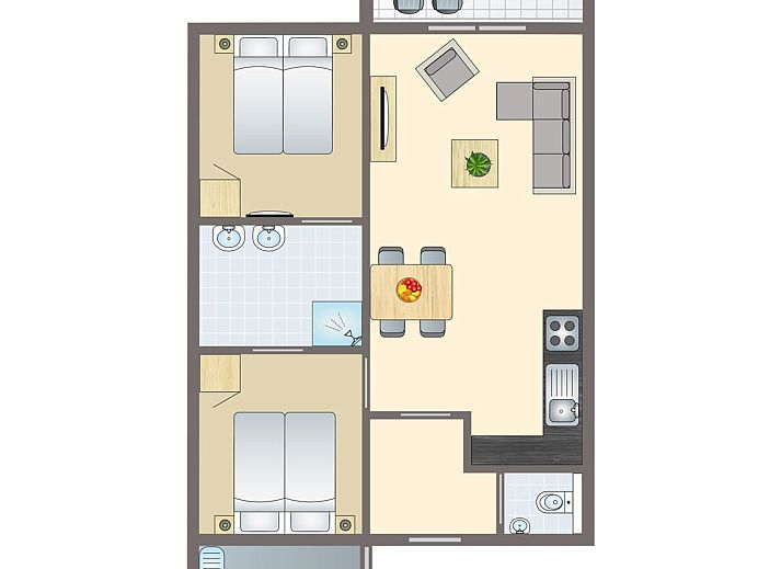 Unterkunft 600494 - Bungalow Schouwen-Duiveland - Resort Haamstede | 4-persoons bungalow | 4B3